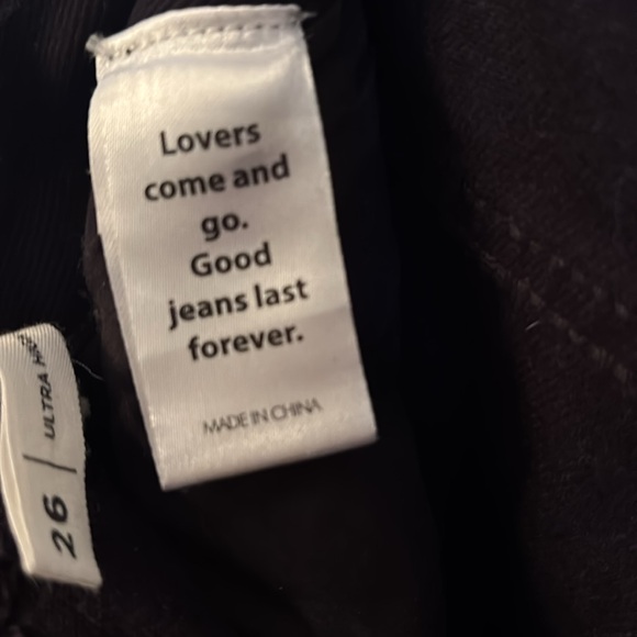 Pacsun High Rise Slim Fit Butterfly Black Jeans Size 26 - Picture 10 of 11